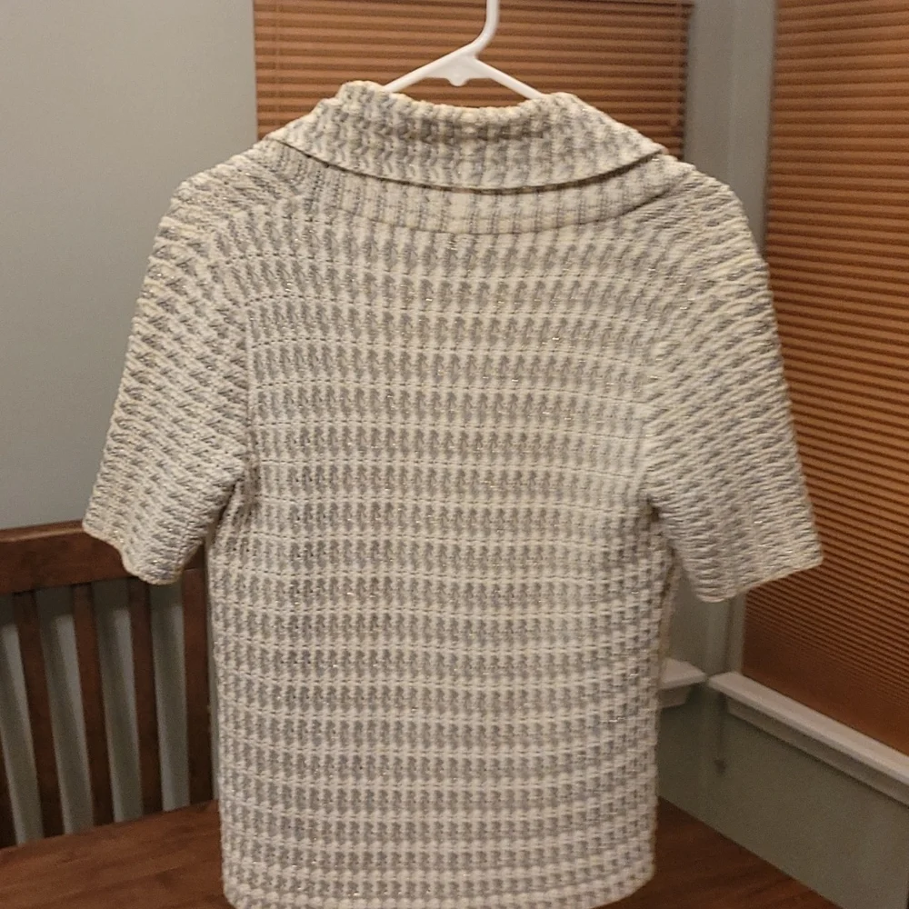 Chicos shawl collar cardigan sweater,  size  00, Chicos size chart 0/2-XS - Picture 3 of 8